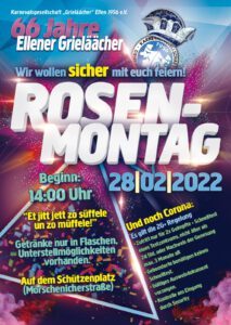 Read more about the article Rosenmontag 2022 – Wir feiern sicher mit euch