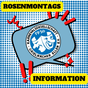 Mehr über den Artikel erfahren Aktuelle Informationen für Teilnehmer des Rosenmontagszuges online