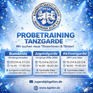 Mehr über den Artikel erfahren Probetraining unserer Garden