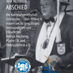 Nachruf -Die KG Grieläächer Ellen trauern um Helmut Macherey